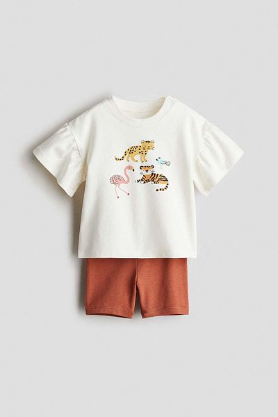 H&M 2-piece Cotton Jersey Set
