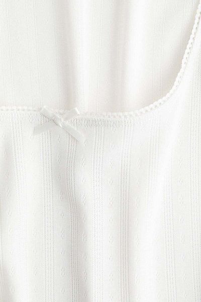 H&M Pointelle Jersey Vest Top