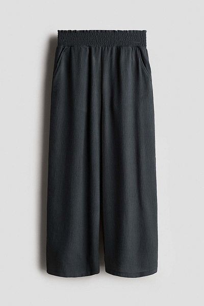 H&M Smocked Crinkled Trousers