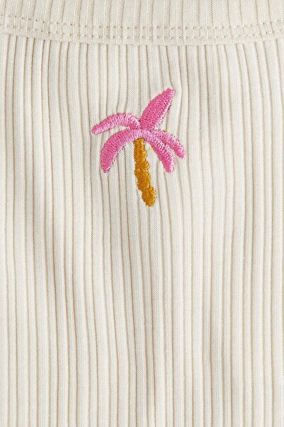 H&M Embroidery-detail strappy top