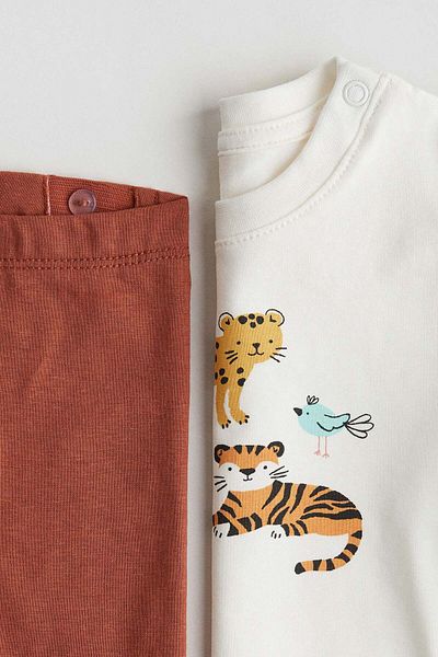 H&M 2-piece Cotton Jersey Set