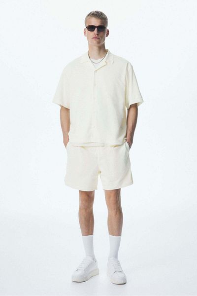 H&M Loose Fit Mesh resort shirt