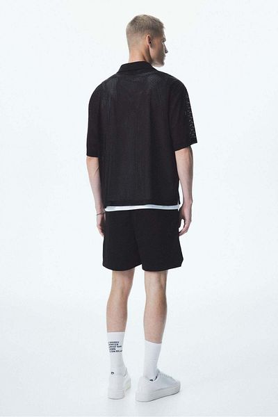 H&M Loose Fit Mesh resort shirt