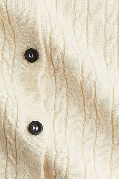 H&M Cable-knit button-front sweater vest