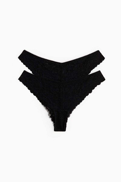 H&M 2-pack Lace Brazilian Briefs