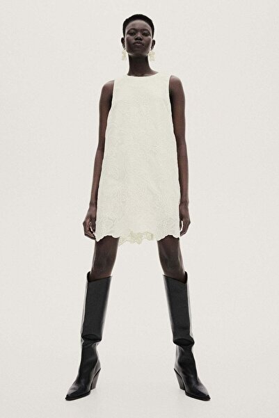 H&M Embroidered shift dress