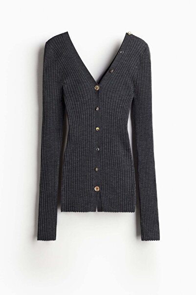 H&M Statement-button wool cardigan