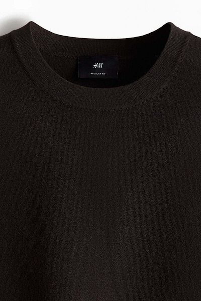 H&M Regular Fit Knitted T-shirt