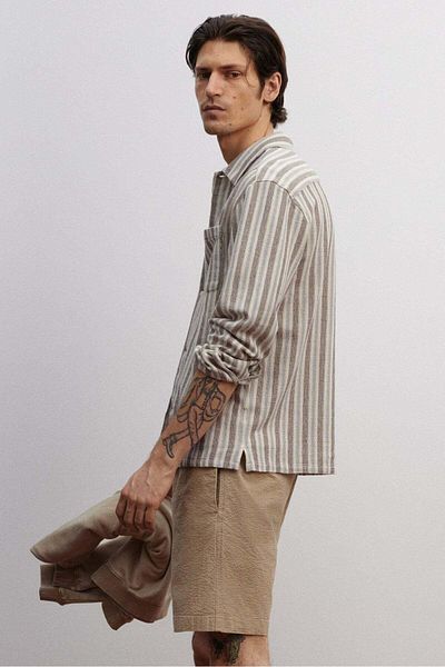 H&M Relaxed Fit Seersucker Shorts