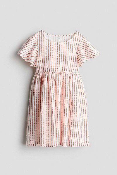 H&M Flutter-sleeved cotton dress