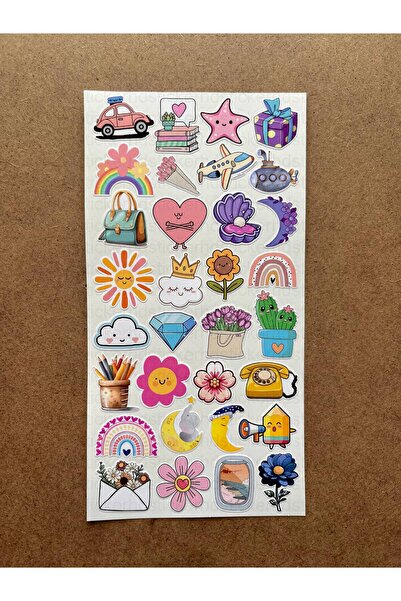 hdsticker 190 de bucăți autocolant drăguț pisică, floare, legume, tort, animal, fructe tutorial set de autocolante pentru cameră pentru copii