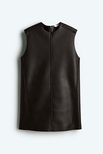 H&M Braided-detail coated dress