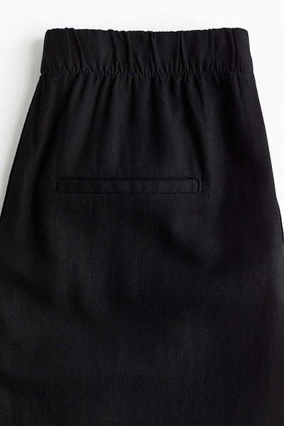 H&M Wide Linen-blend Trousers