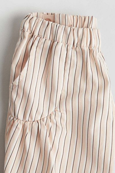 H&M Frilled cotton poplin trousers