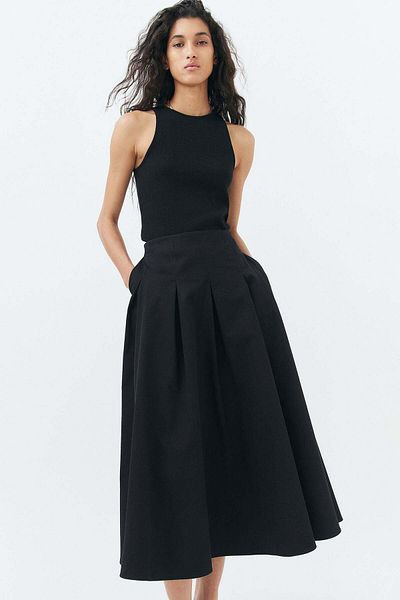 H&M Long pleated skirt