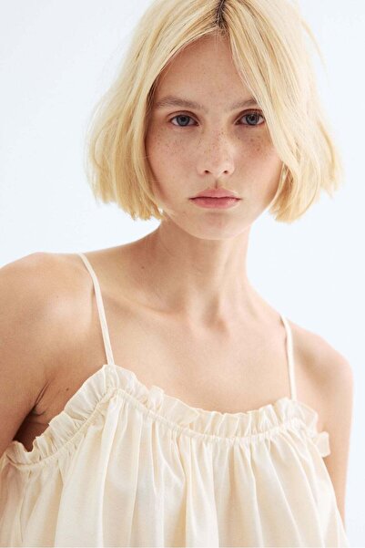 H&M Frill-trimmed strappy top