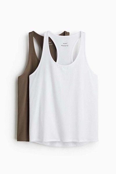 H&M عبوة من قطعتين من قمصان السترات الرياضية DryMove™