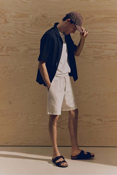 H&M Relaxed Fit Linen-blend shorts