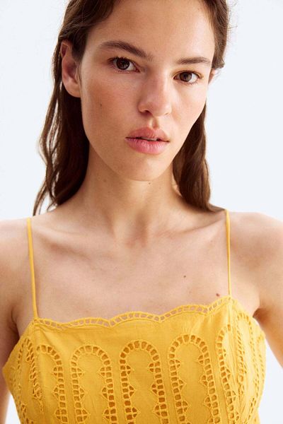 H&M Broderie Anglaise Strappy Dress