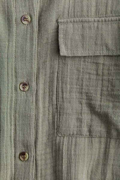 H&M MAMA Muslin shirt dress