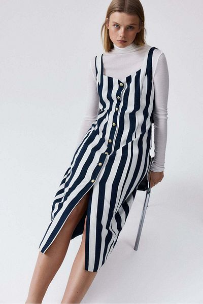 H&M Linen-blend Midi Dress