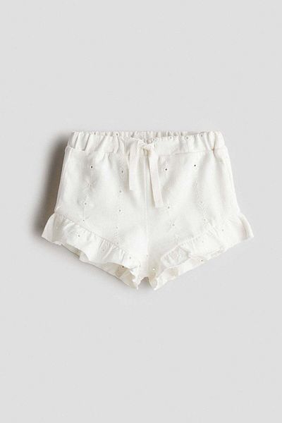 H&M Broderie Anglaise Jersey Shorts