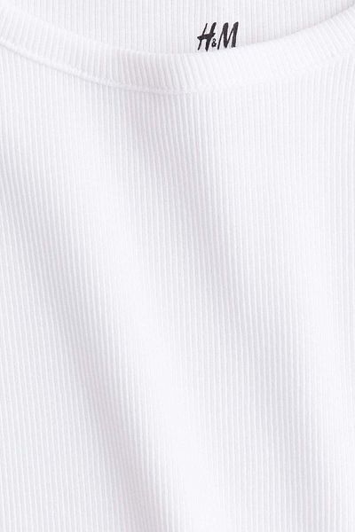 H&M Ribbed Cotton Top