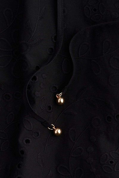 H&M Broderie anglaise tie-belt dress