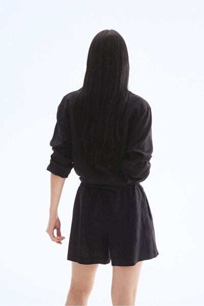 H&M Linen drawstring shorts