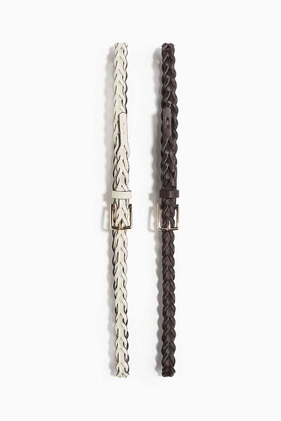 H&M 2-pack Braided Waist Belts