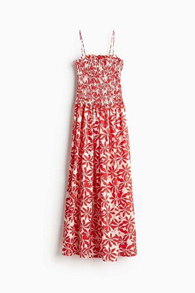 H&M Smocked-bodice strappy dress