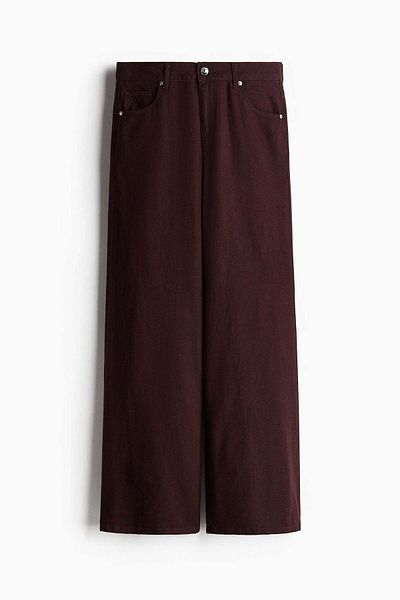H&M Wide linen-blend trousers
