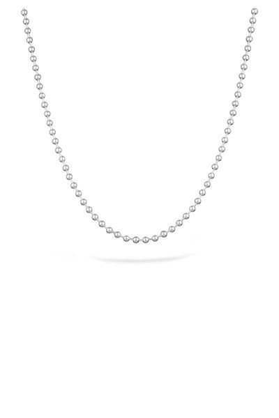 KUZZOI Halskette Herrenkette Kugeln Kugelkette 925 Sterling Silber 50 cm