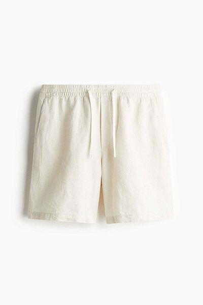 H&M Relaxed Fit Linen-blend Shorts