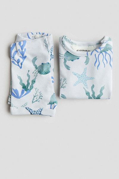 H&M 2-piece ribbed cotton set