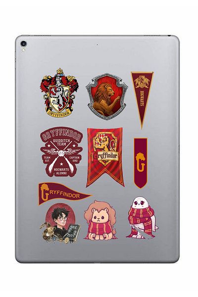 hediyenebak Gryffindor Series 1 Sticker Set |   Laptop Agenda Pc Tablet Phone Sticker Bullet Journal