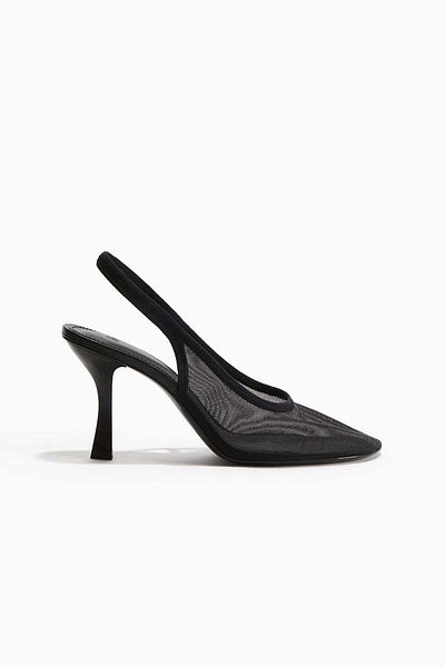 H&M Mesh slingback court shoes