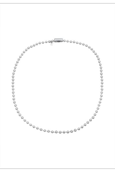 KUZZOI Halskette Herrenkette Kugeln Kugelkette 925 Sterling Silber 50 cm