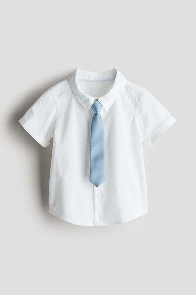 H&M 2-piece shirt and tie set