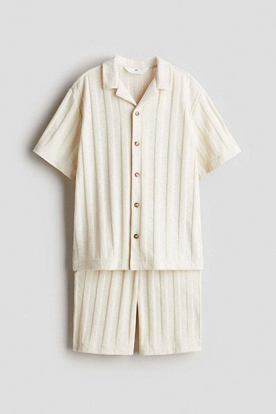 H&M 2-piece Shirt And Shorts Set