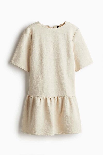 H&M Tie-detail denim dress