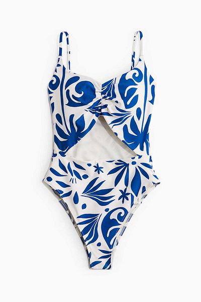 H&M Padded-cup High-leg Swimsuit