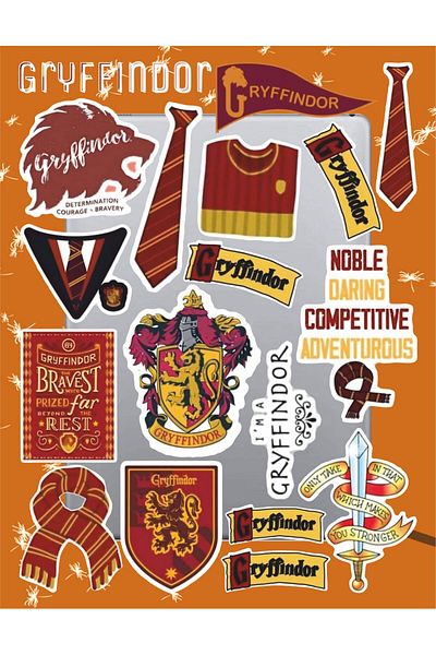 hediyenebak Gryffindor Series 2 Sticker Set |   Laptop Agenda Pc Tablet Phone Sticker Bullet Journal