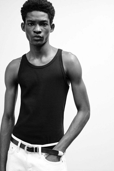 H&M Slim Fit Ribbed vest top