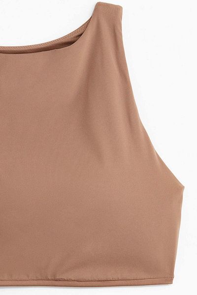 H&M Padded high-neck microfibre bra