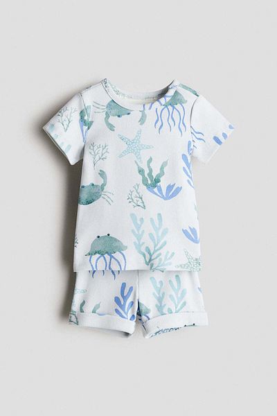 H&M 2-piece ribbed cotton set