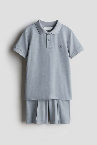 H&M 2-piece Cotton Piqué Set