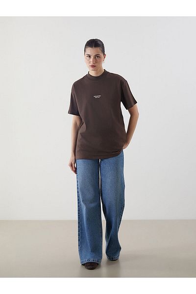 LC Waikiki Tricou de damă cu imprimeu cu gât crew