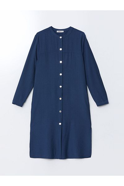LC Waikiki Crew Neck Linen Look Women's Ferace
