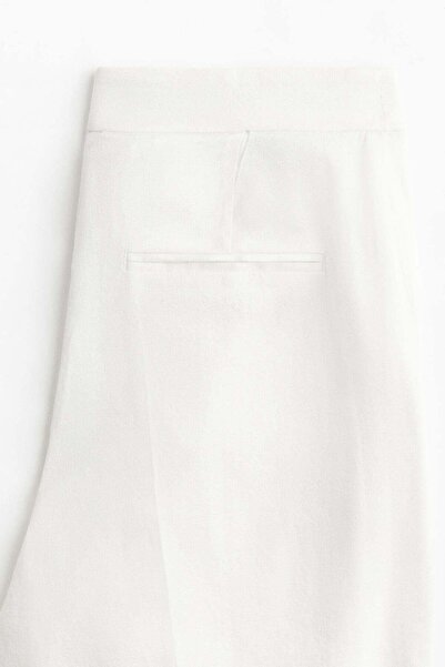 H&M Bootcut linen-blend trousers